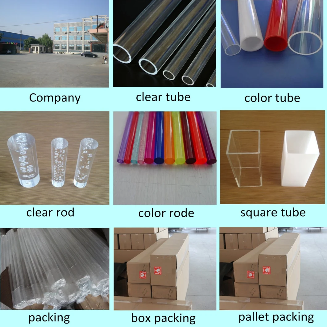 Clear PMMA Transparent Acrylic Rod Plexiglass Rod