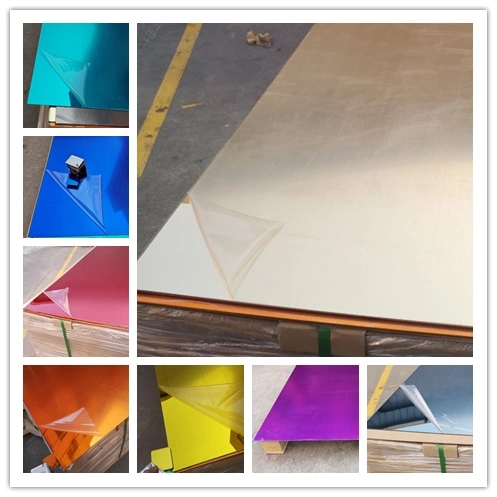 1mm Thick Plexiglass Colored Self-Adhesive Acrylic Mirror Sheet