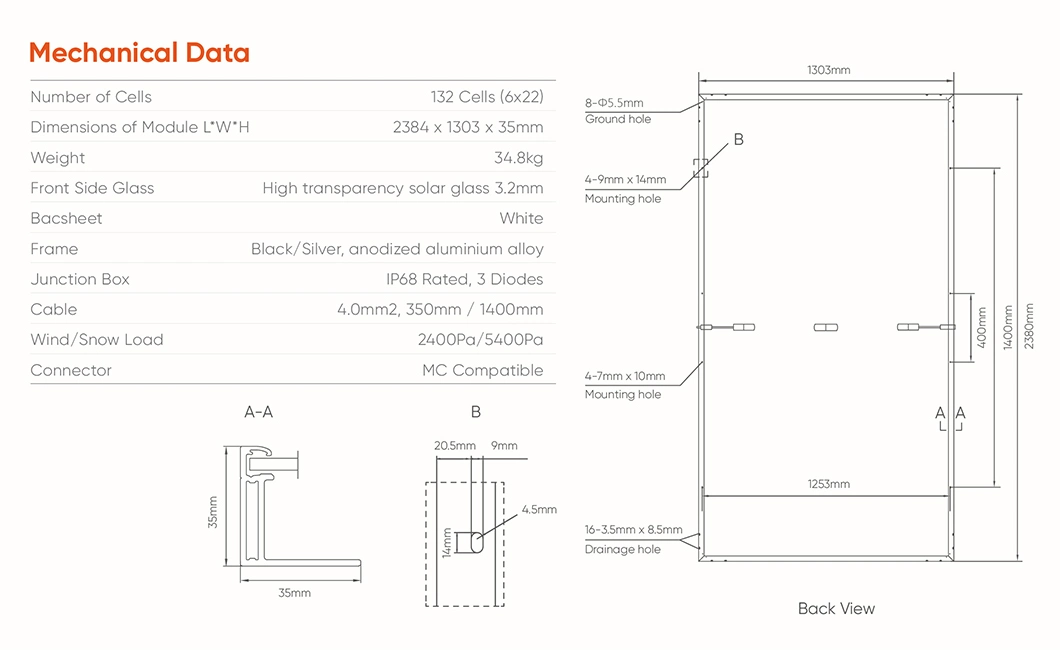 Mate Modern Novel Design Mono Solar Panel 700W For Street Lighting Pole Reasonable