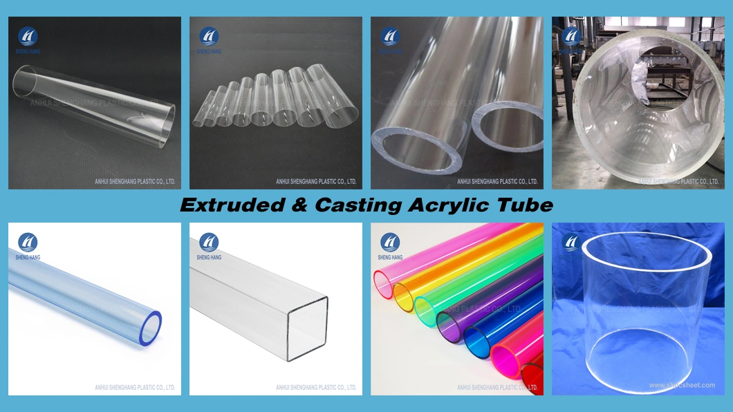 Transparent Casting Plexiglass Cylinder Large Diameter Cast Acrylic Tube