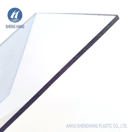 Hochtransparente Polycarbonat-Massivplatte mit Anti-UV-Beschichtung